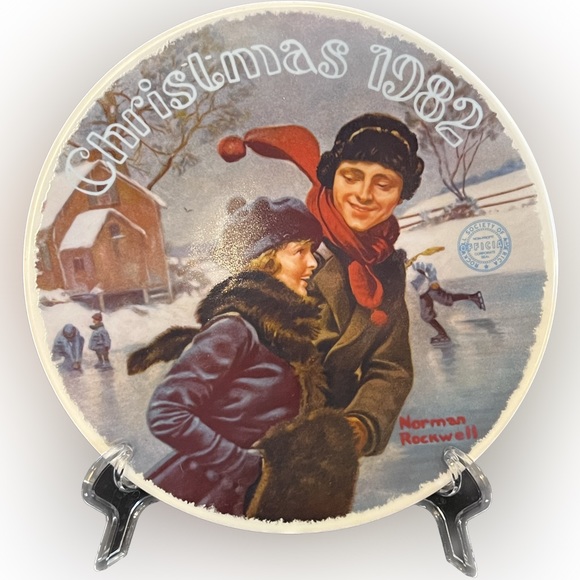 Norman Rockwell Other - Norman Rockwell “Christmas Courtship” Decorative Plate